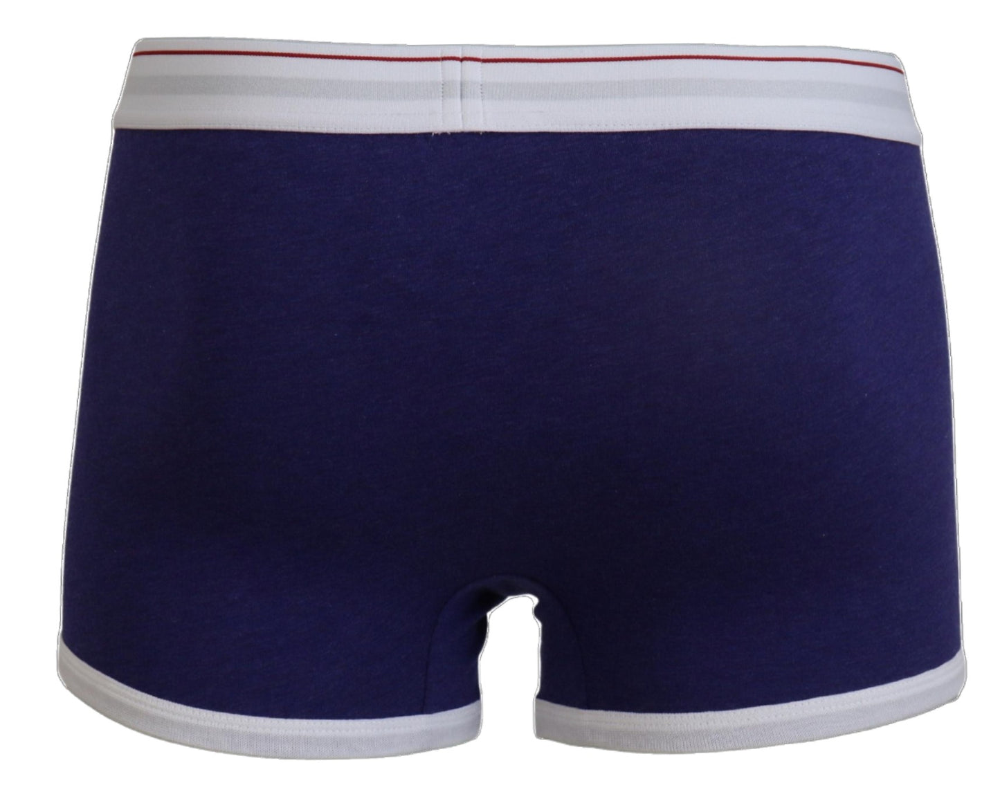 Dsquared² Chic Blue & White Cotton Stretch Trunks