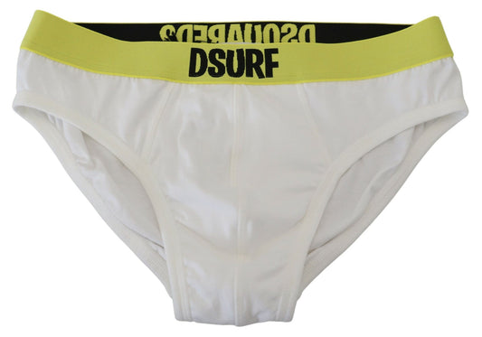 Dsquared² Iconic White Cotton Stretch Briefs