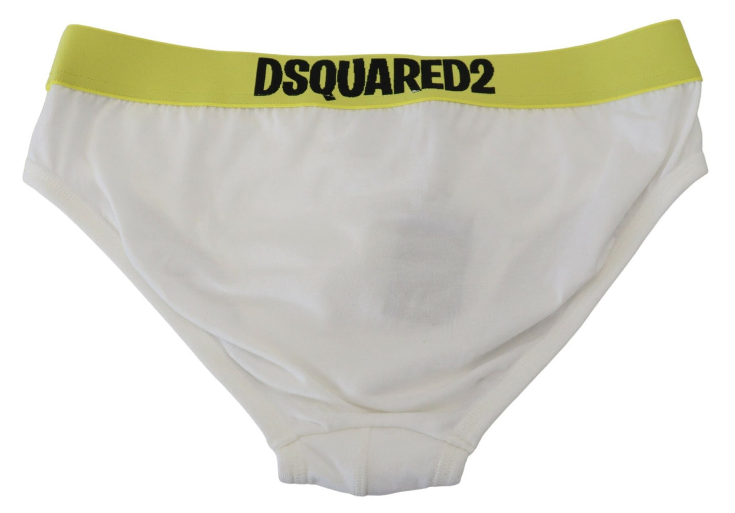 Dsquared² Iconic White Cotton Stretch Briefs