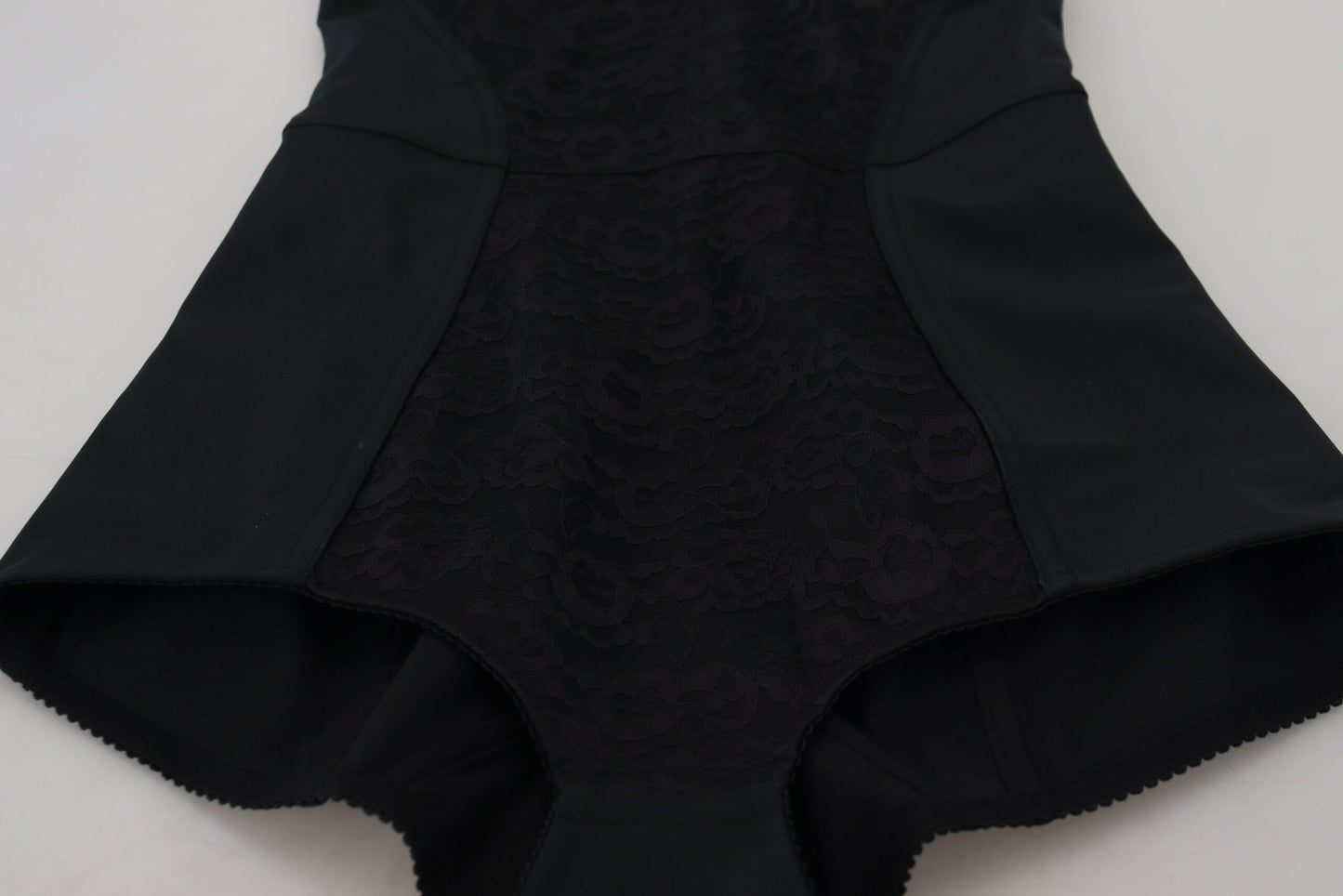 Dolce & Gabbana Elegant Black Bodysuit Dress