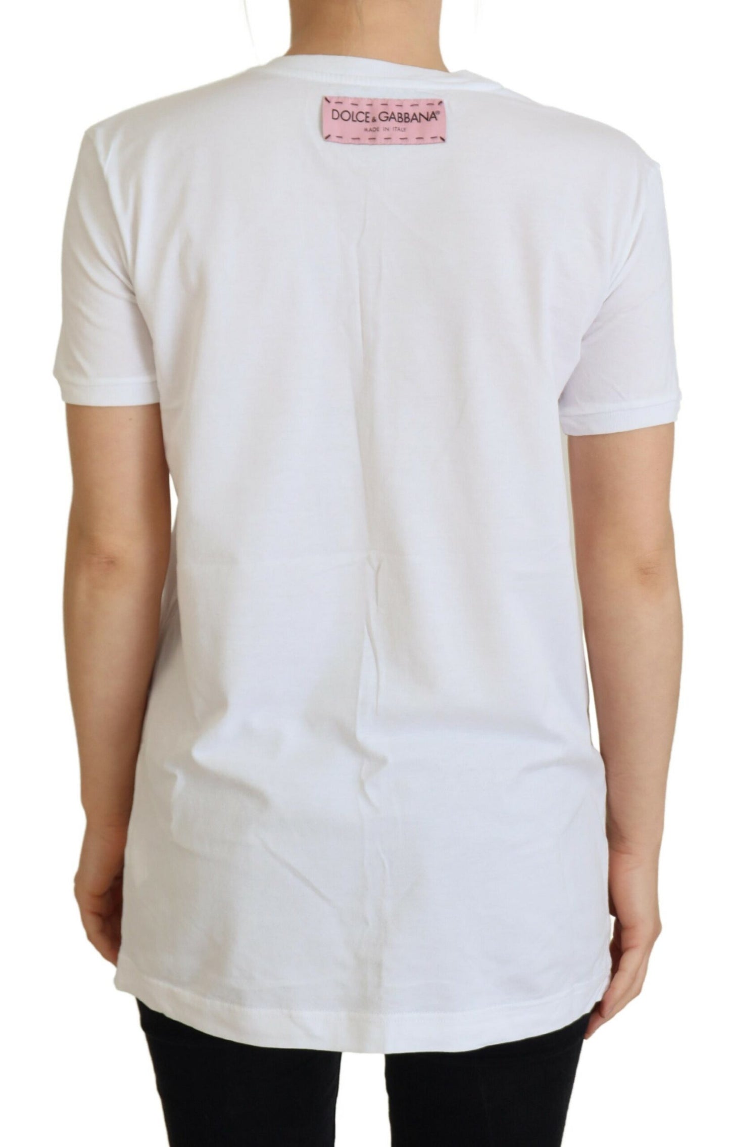 Dolce & Gabbana Elegant White Cotton Casual Tee