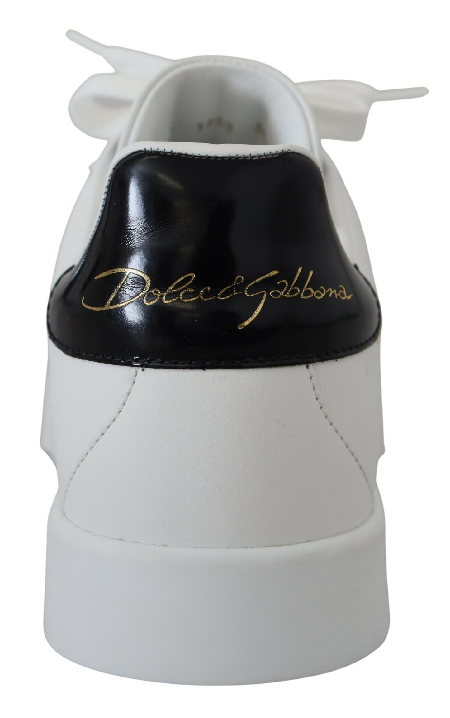 Dolce & Gabbana Exquisite Black and White Portofino Sneakers