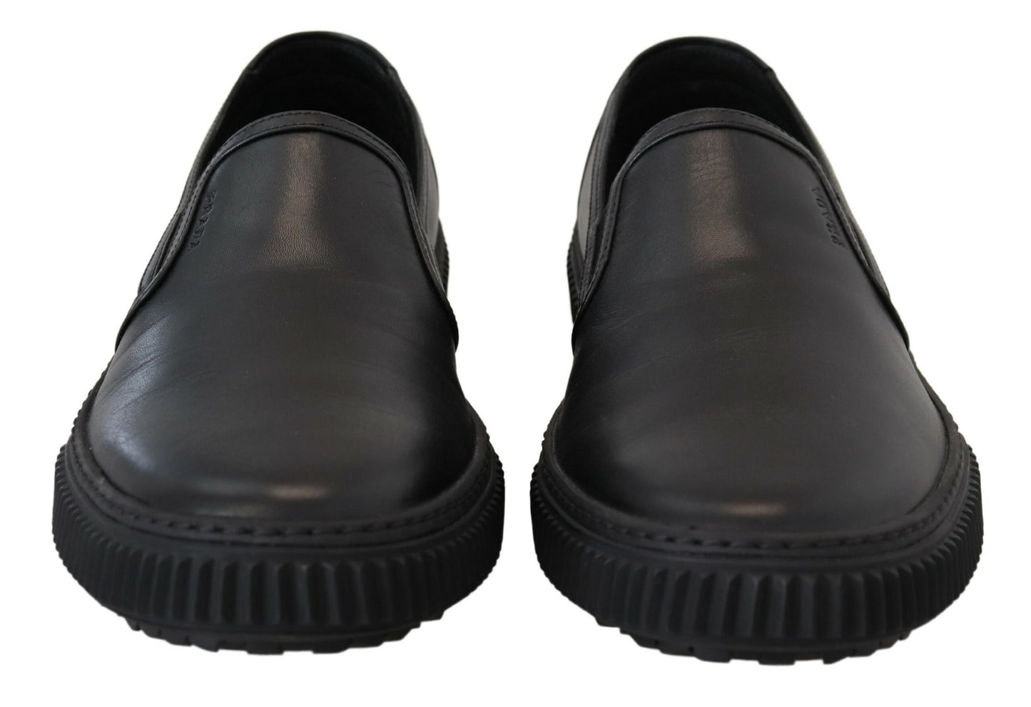 Prada Sleek Black Low-Top Leather Sneakers