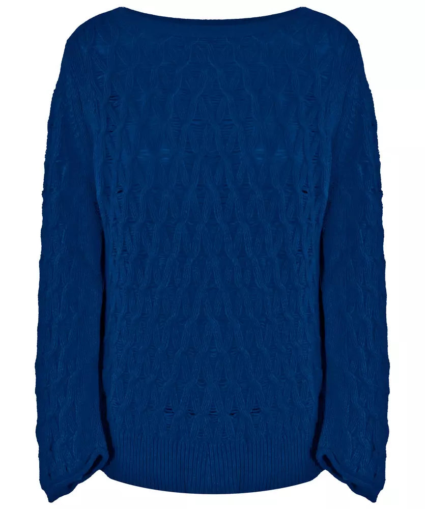 Malo Elegant Wool-Cashmere Boat Neck Sweater