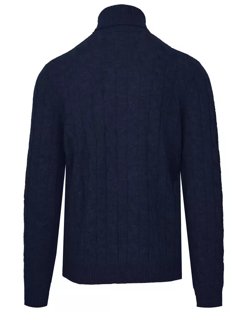 Malo Elegant Wool-Cashmere Men's Turtleneck Sweater