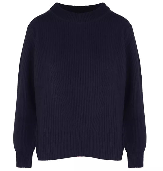 Malo Ribbed Wool-Cashmere Women's Crew Neck Sweater