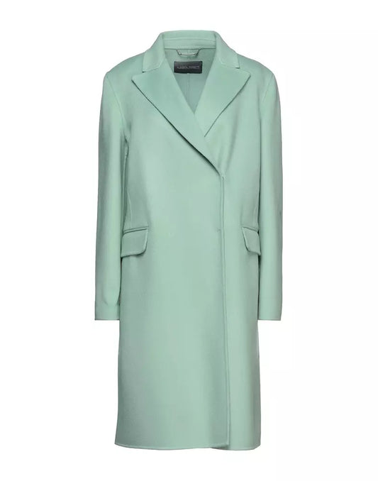 Alberta Ferretti Elegant Double-Breasted Wool Coat