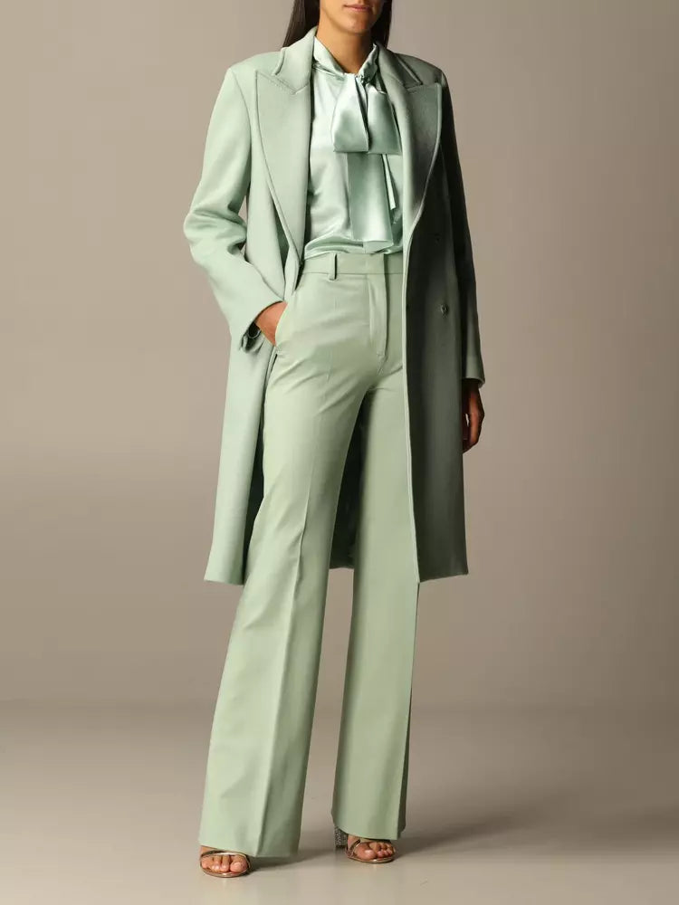 Alberta Ferretti Elegant Double-Breasted Wool Coat