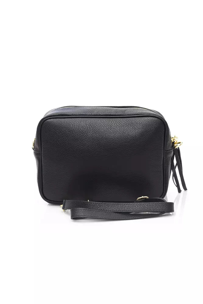 Baldinini Trend Black Leather Women Shoulder Bag