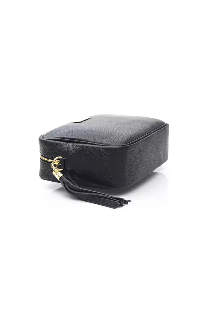 Baldinini Trend Black Leather Women Shoulder Bag