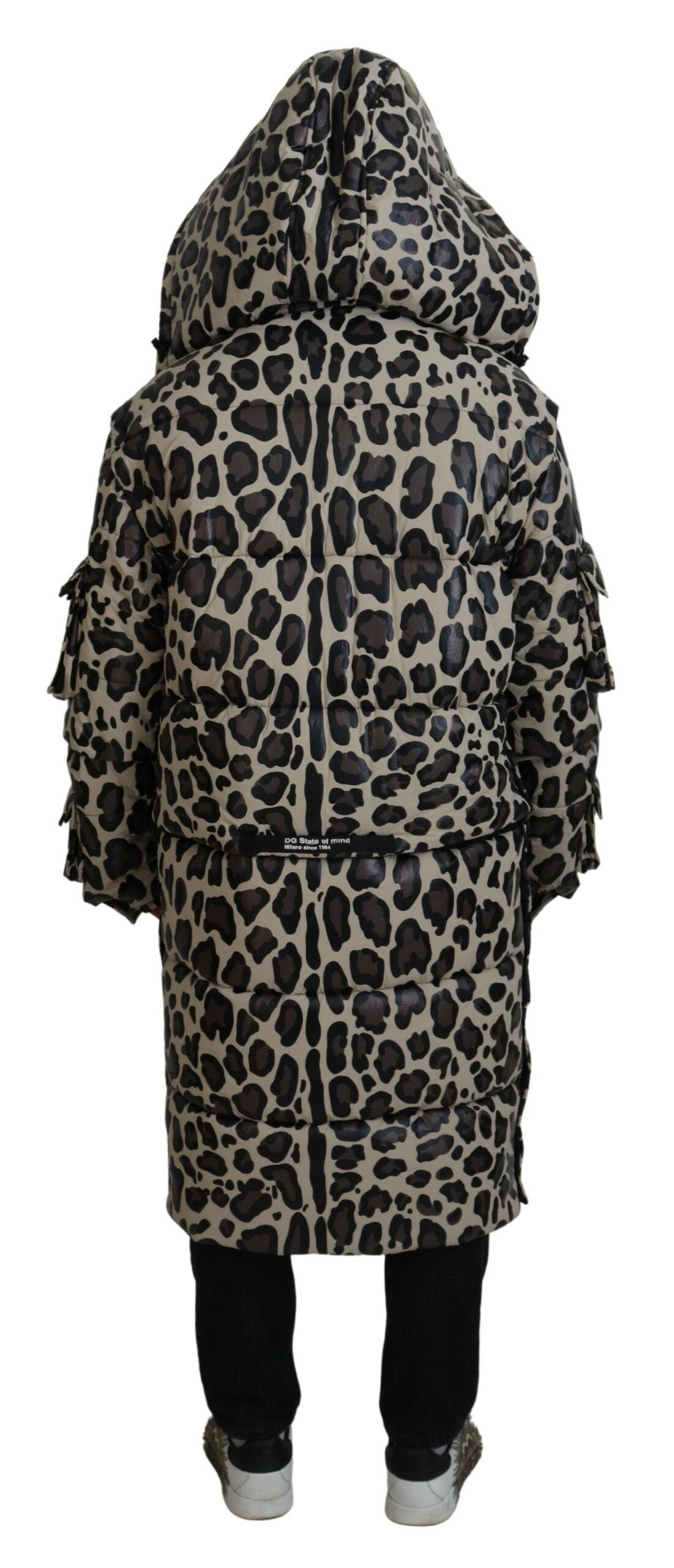 Dolce & Gabbana Opulent Leopard Print Parka Jacket