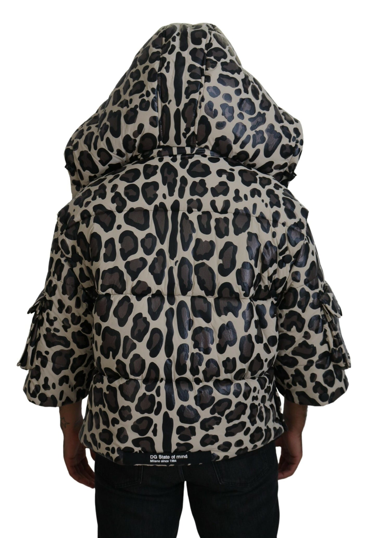 Dolce & Gabbana Opulent Leopard Print Parka Jacket