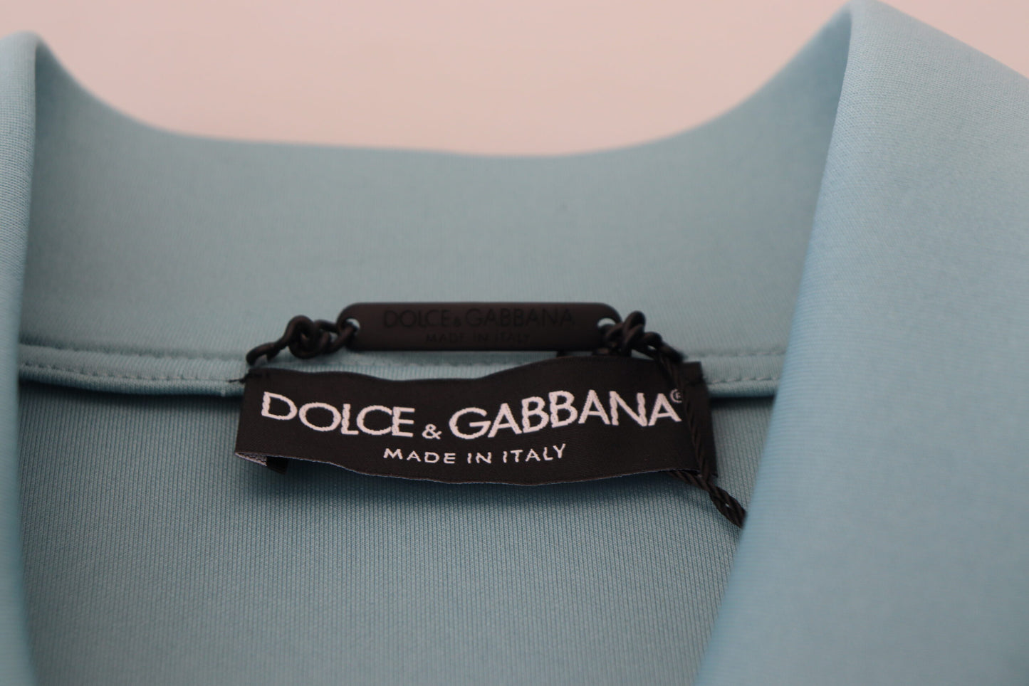 Dolce & Gabbana Elegant Light Blue Bomber Jacket