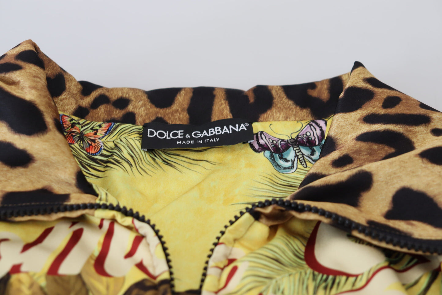 Dolce & Gabbana Tropical Print Zip Cardigan Jacket