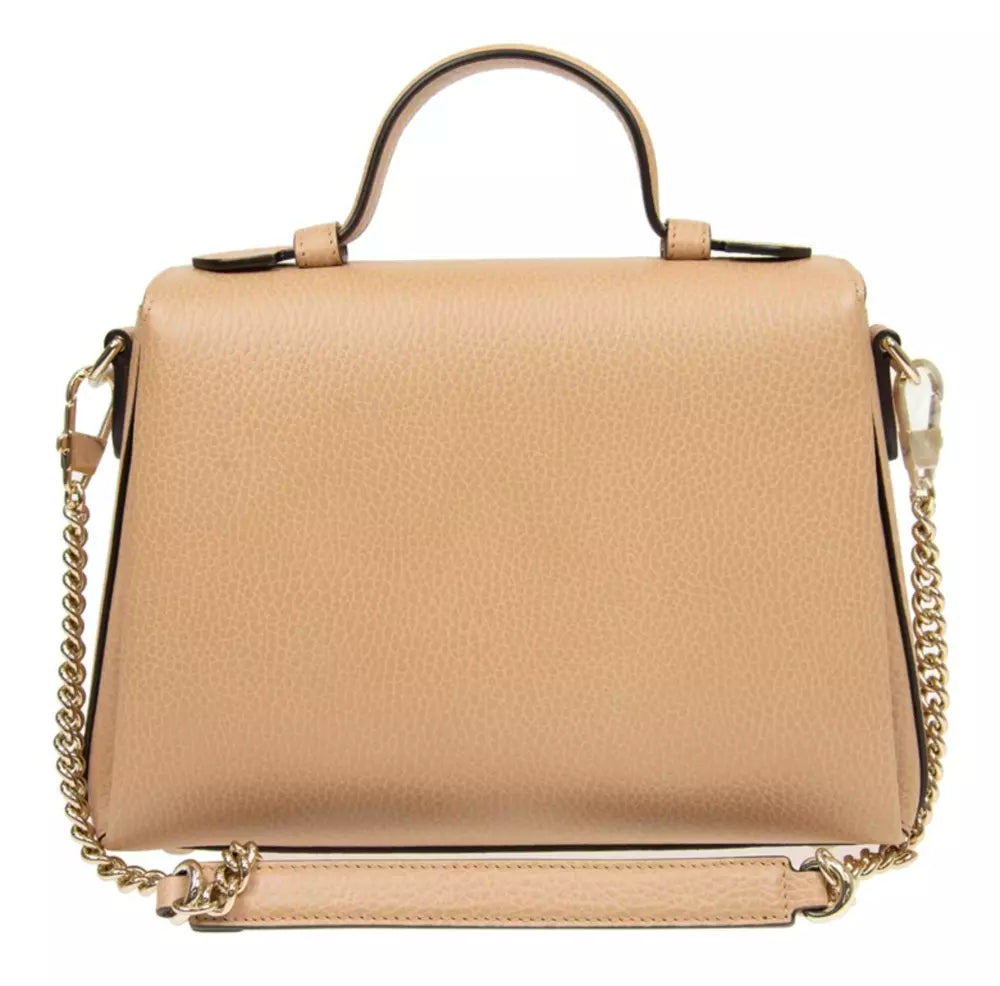 Gucci Elegant Beige Leather Crossbody Bag