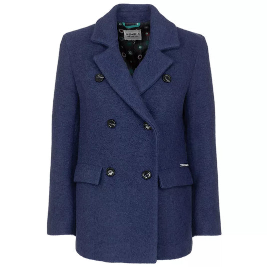 Fred Mello Elegant Double-Breasted Short Coat