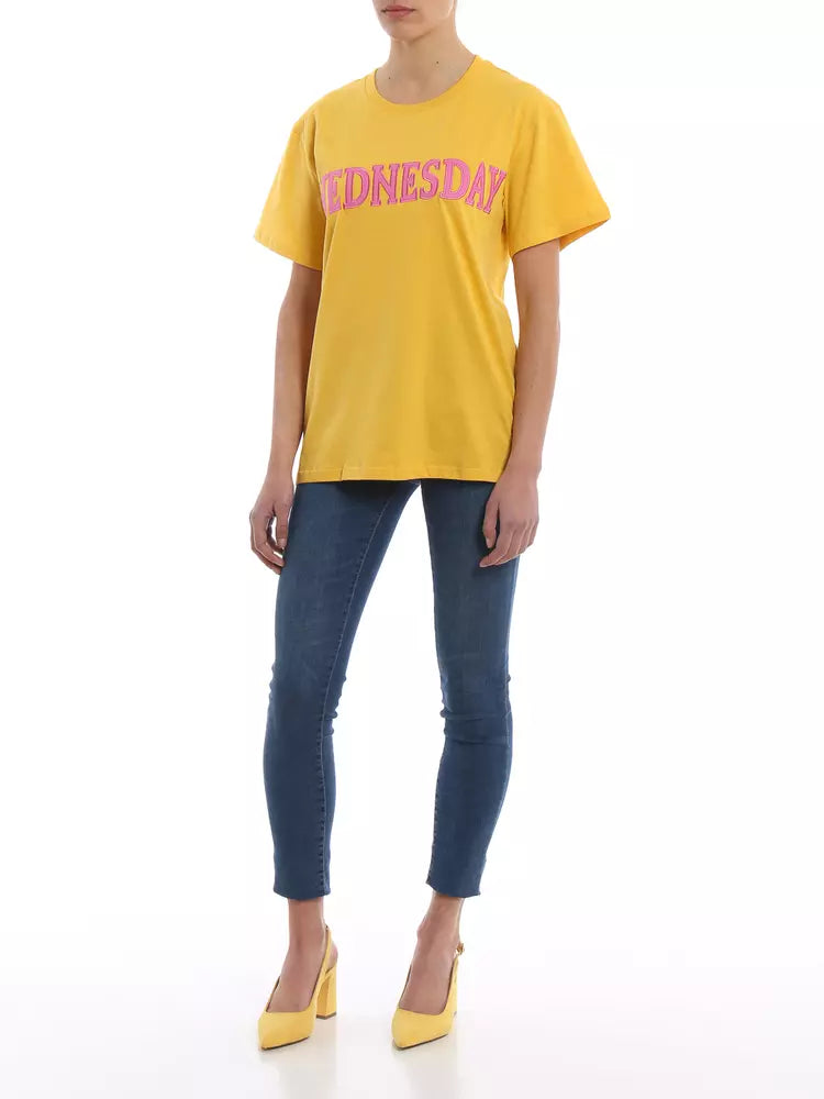 Alberta Ferretti Sunshine Chic Cotton Logo Tee