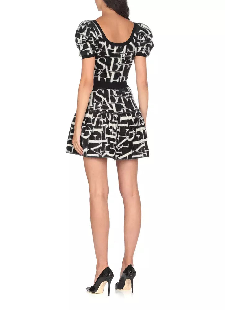 Elisabetta Franchi Elegant Balloon Sleeve Mini Dress