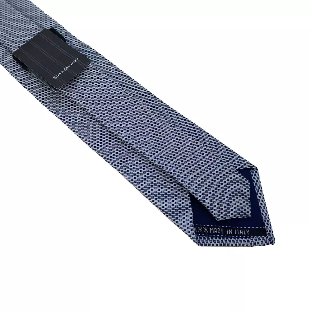 Ermenegildo Zegna Elegant Italian Silk Tie - Gray