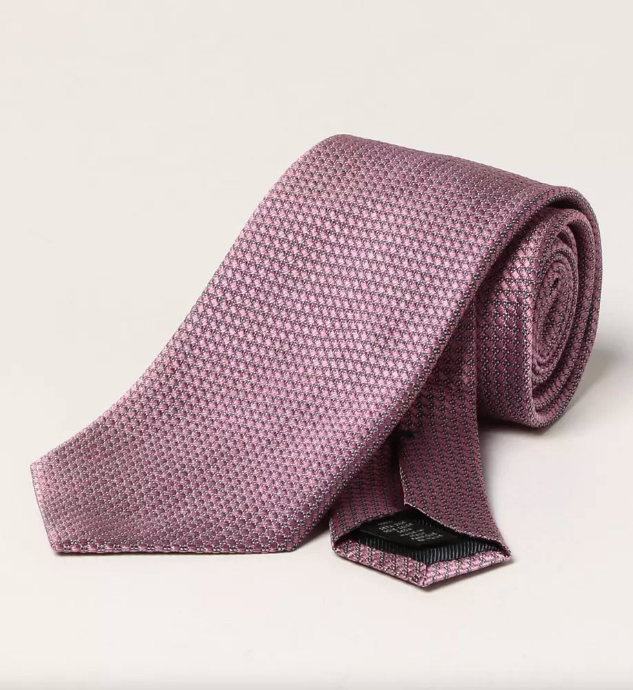 Ermenegildo Zegna Elegant Pink Silk Tie