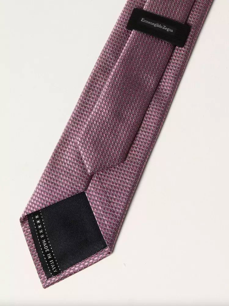 Ermenegildo Zegna Elegant Pink Silk Tie