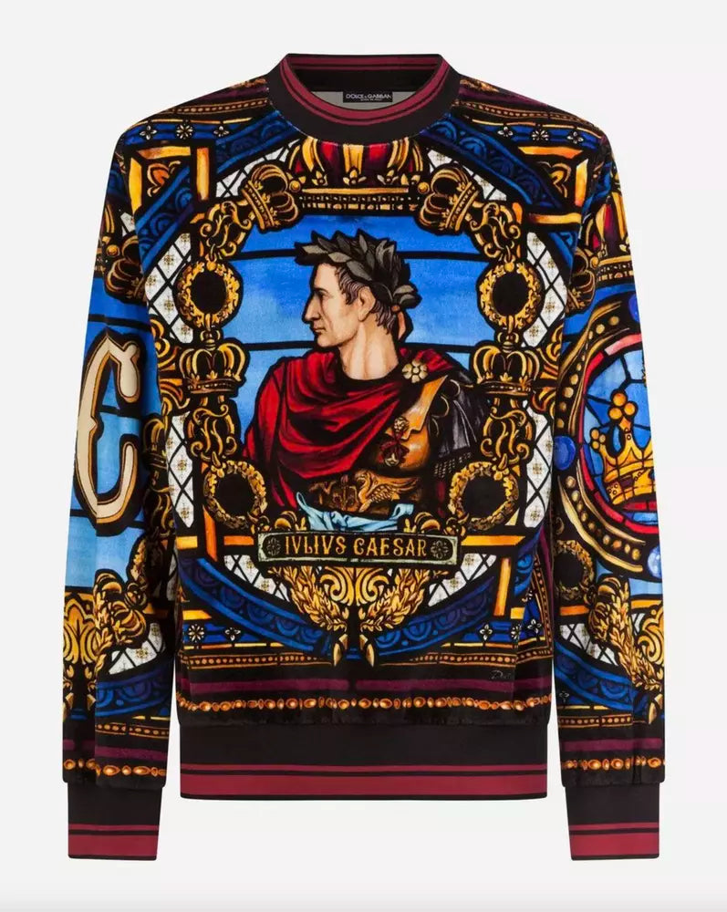 Dolce & Gabbana Emperor Print Crewneck Sweatshirt