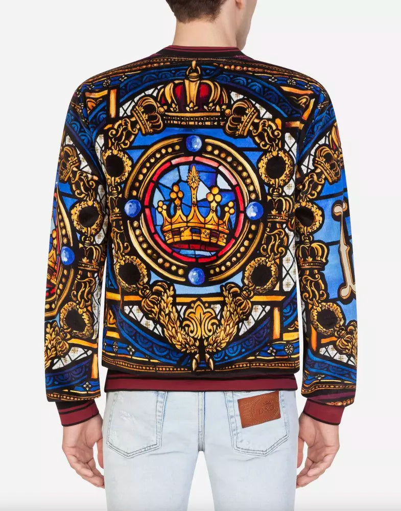 Dolce & Gabbana Emperor Print Crewneck Sweatshirt