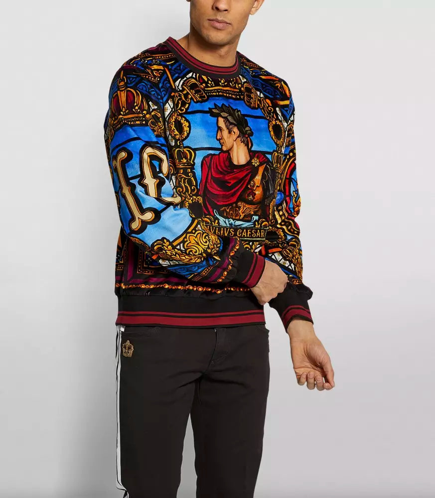 Dolce & Gabbana Emperor Print Crewneck Sweatshirt