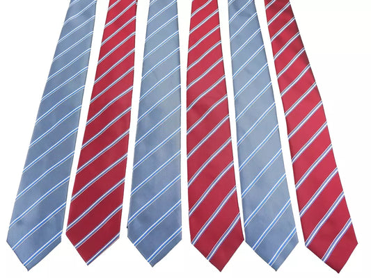 Emilio Romanelli Chic Regimental Silk Tie Set – Exclusive Italian Craft