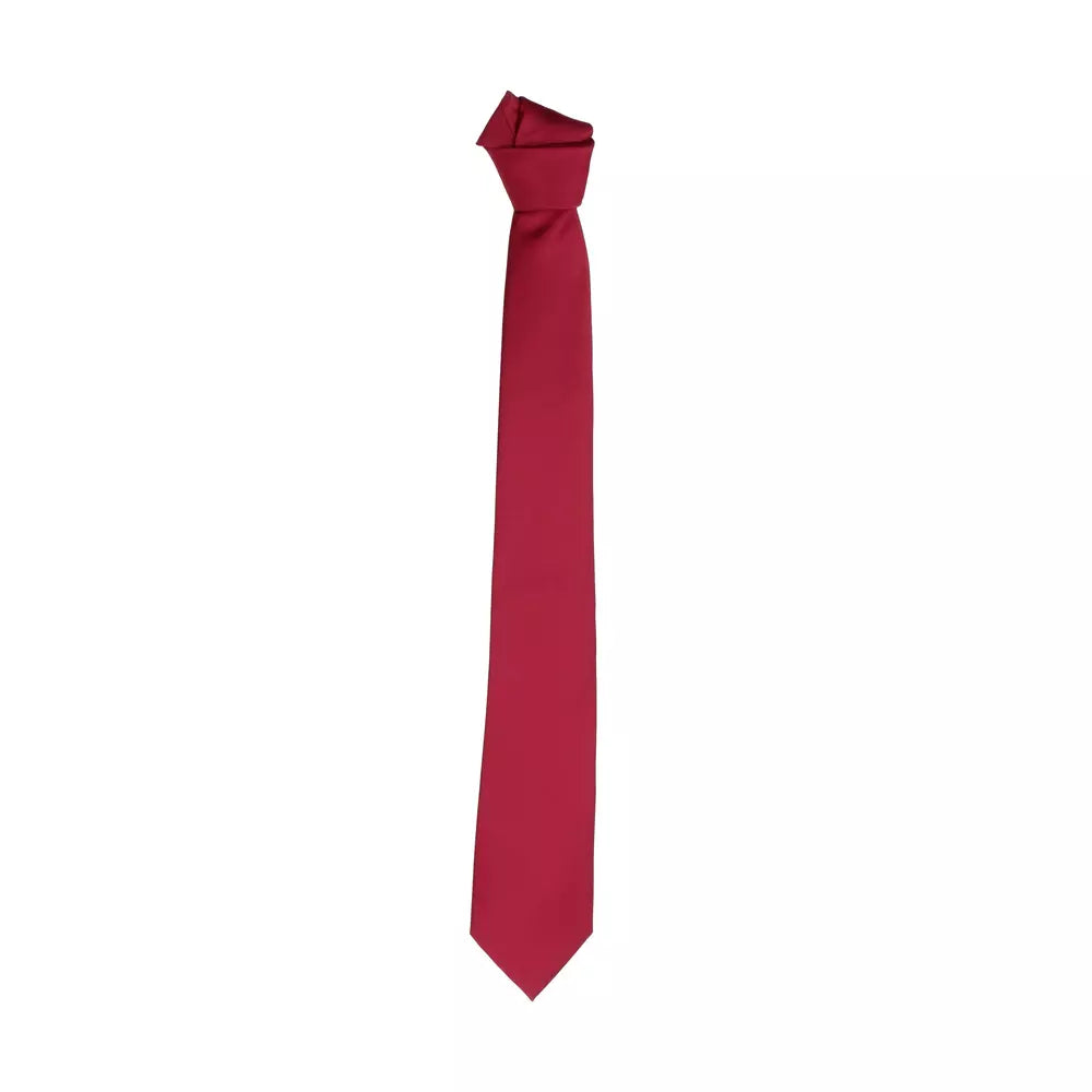 Emilio Romanelli Elegant Red Silk Tie - Italian Craftsmanship