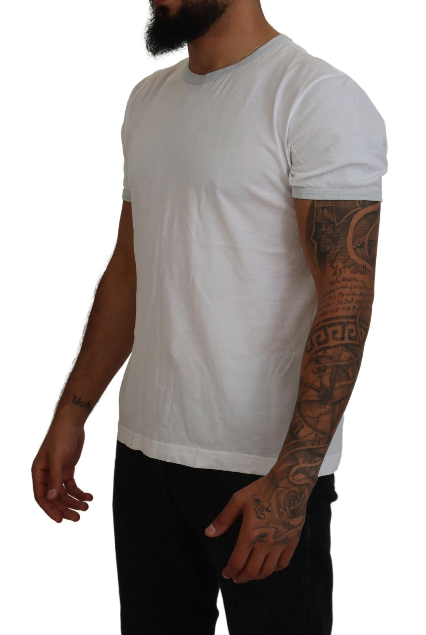 Dolce & Gabbana Elegant White Cotton Tee