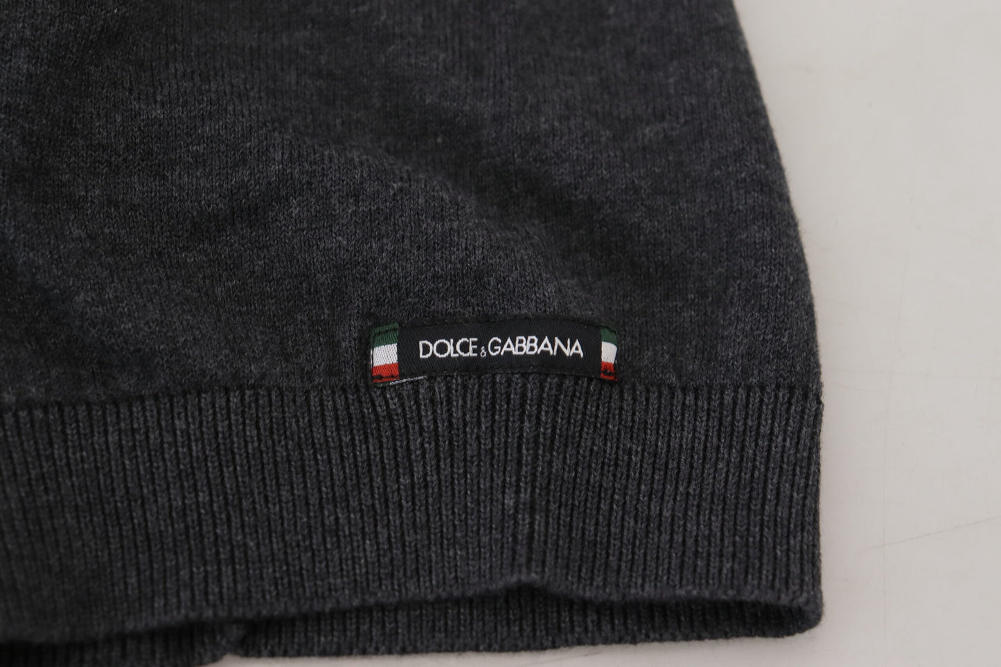 Dolce & Gabbana Elegant Grey Cotton Polo T-Shirt