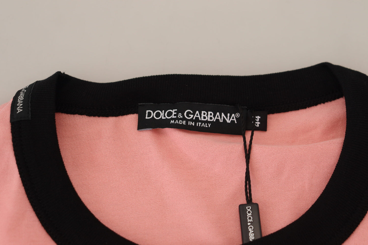 Dolce & Gabbana Chic Pink Short Sleeve Logo Tee