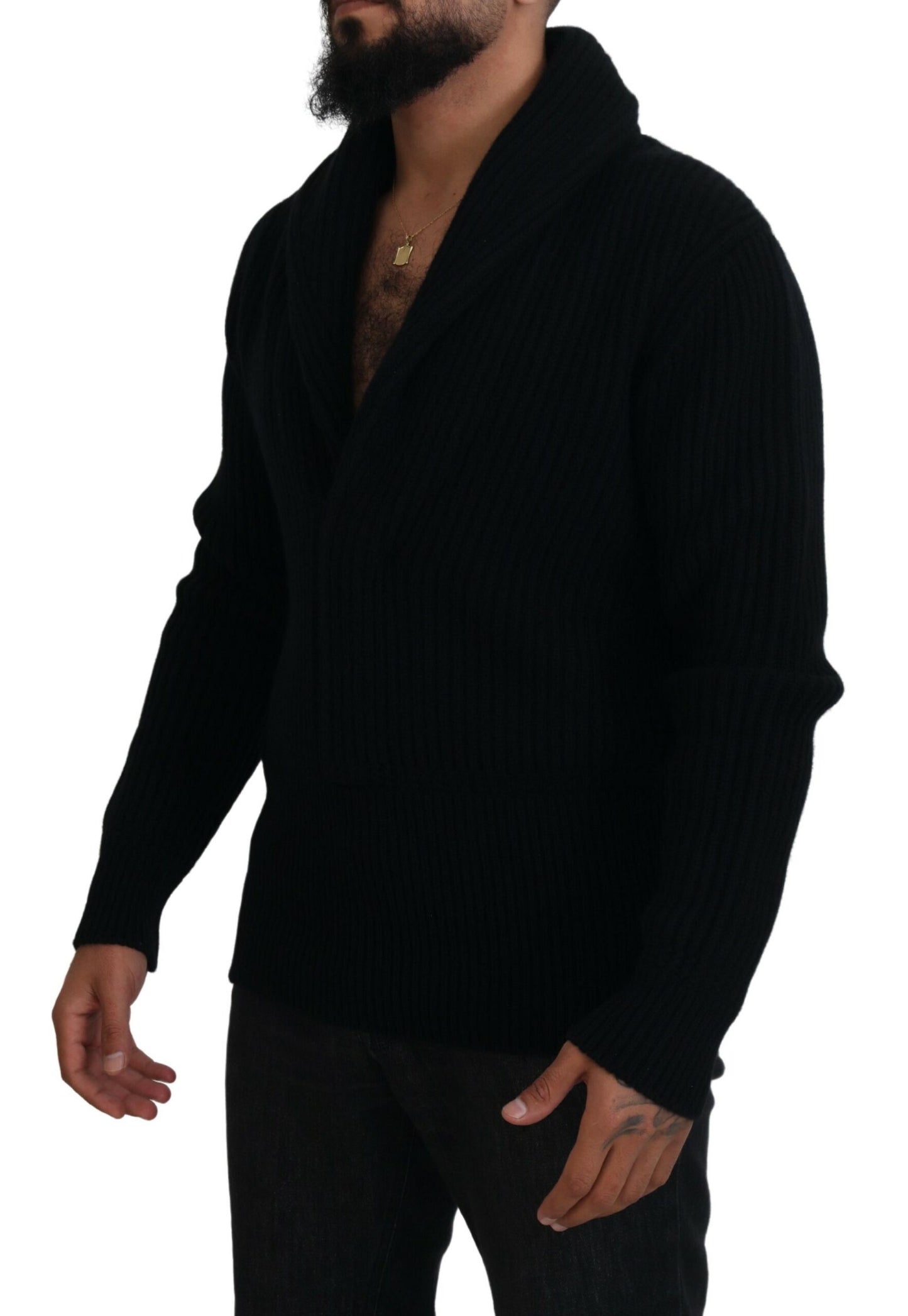 Dolce & Gabbana Elegant V-Neck Cashmere Sweater