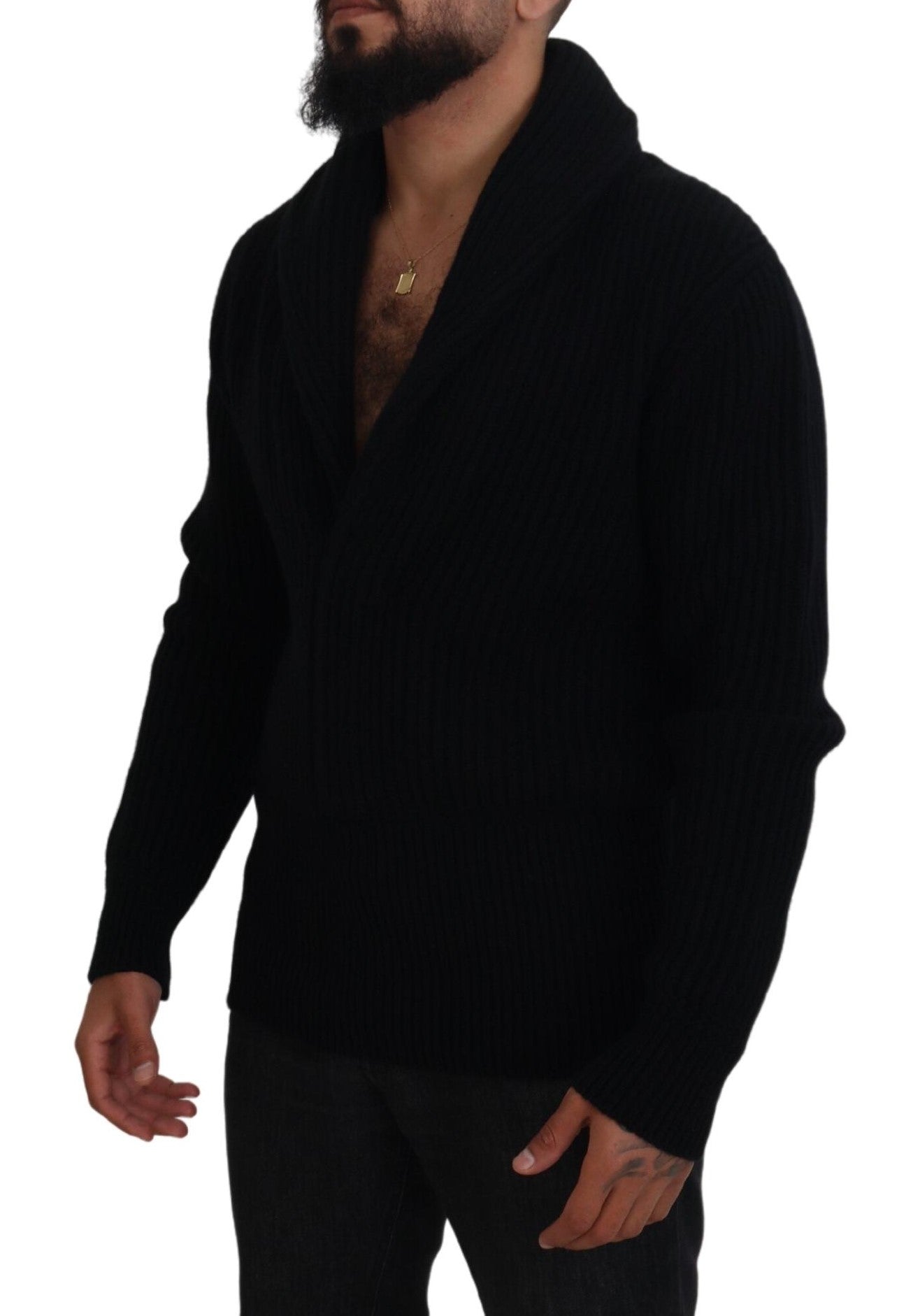 Dolce & Gabbana Elegant V-Neck Cashmere Sweater