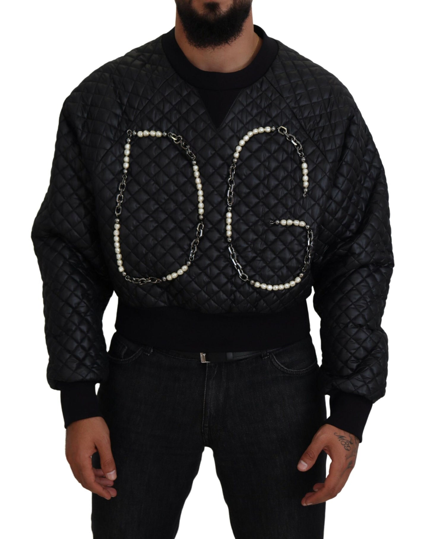 Dolce & Gabbana Elegant Quilted Pullover Sweater