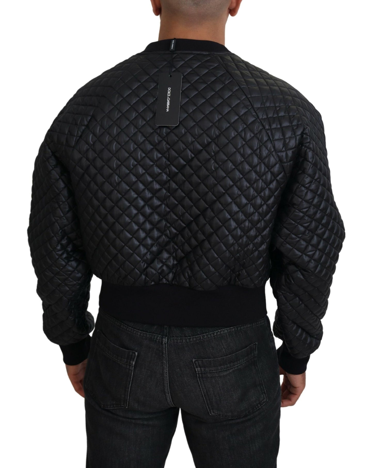 Dolce & Gabbana Elegant Quilted Pullover Sweater