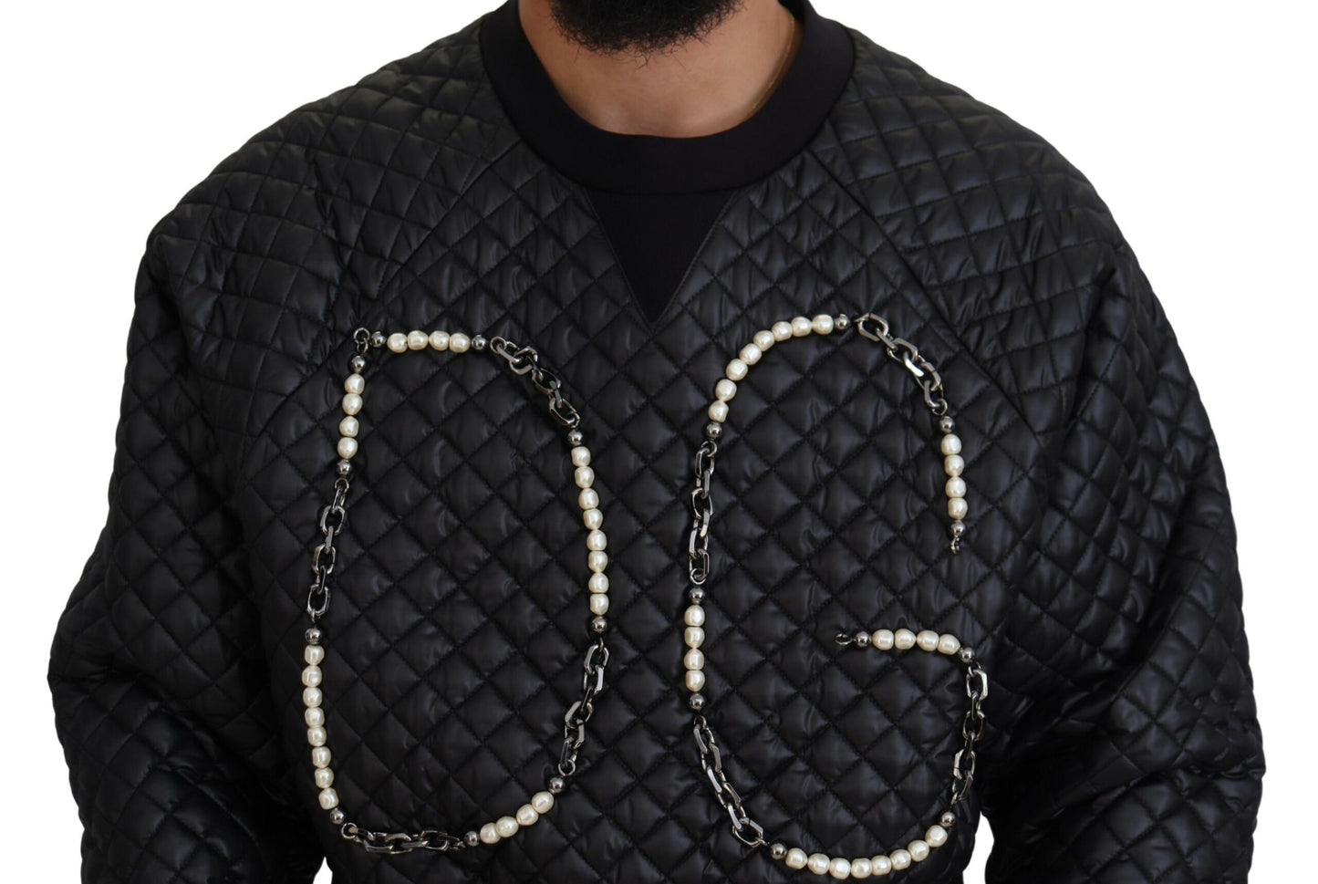 Dolce & Gabbana Elegant Quilted Pullover Sweater