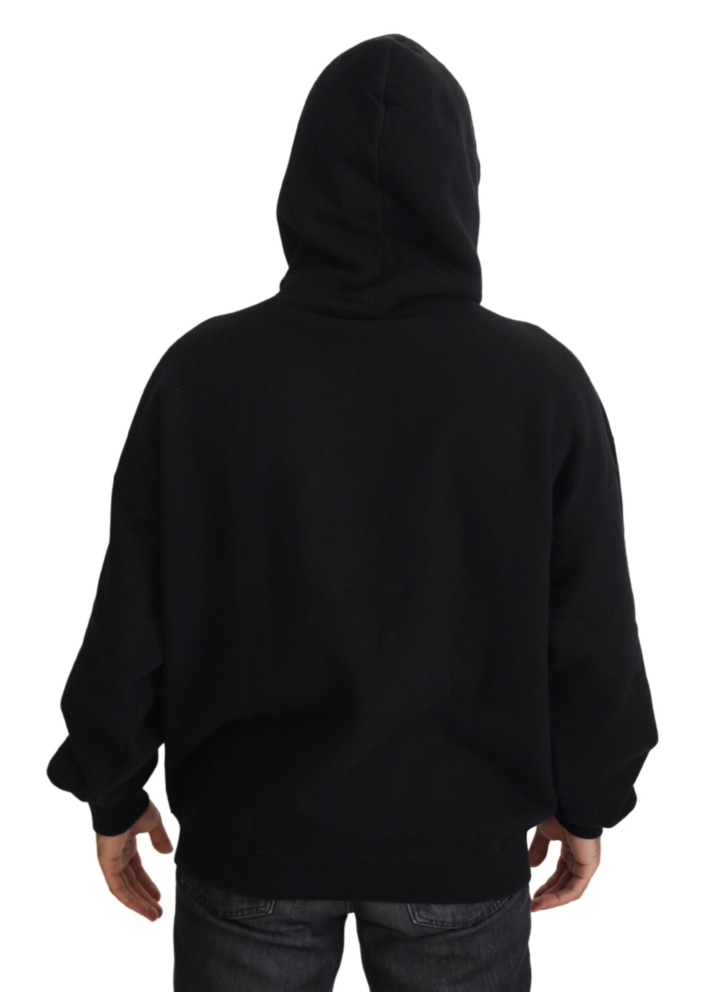 Dolce & Gabbana Elegant Black Hooded Sweater