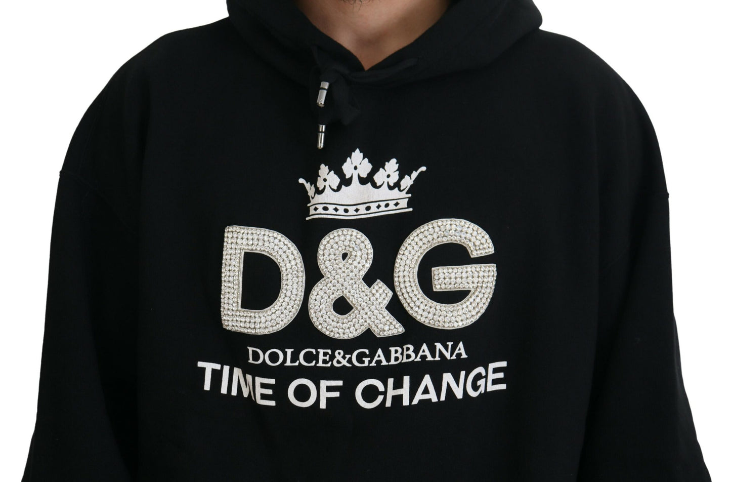 Dolce & Gabbana Elegant Black Hooded Sweater