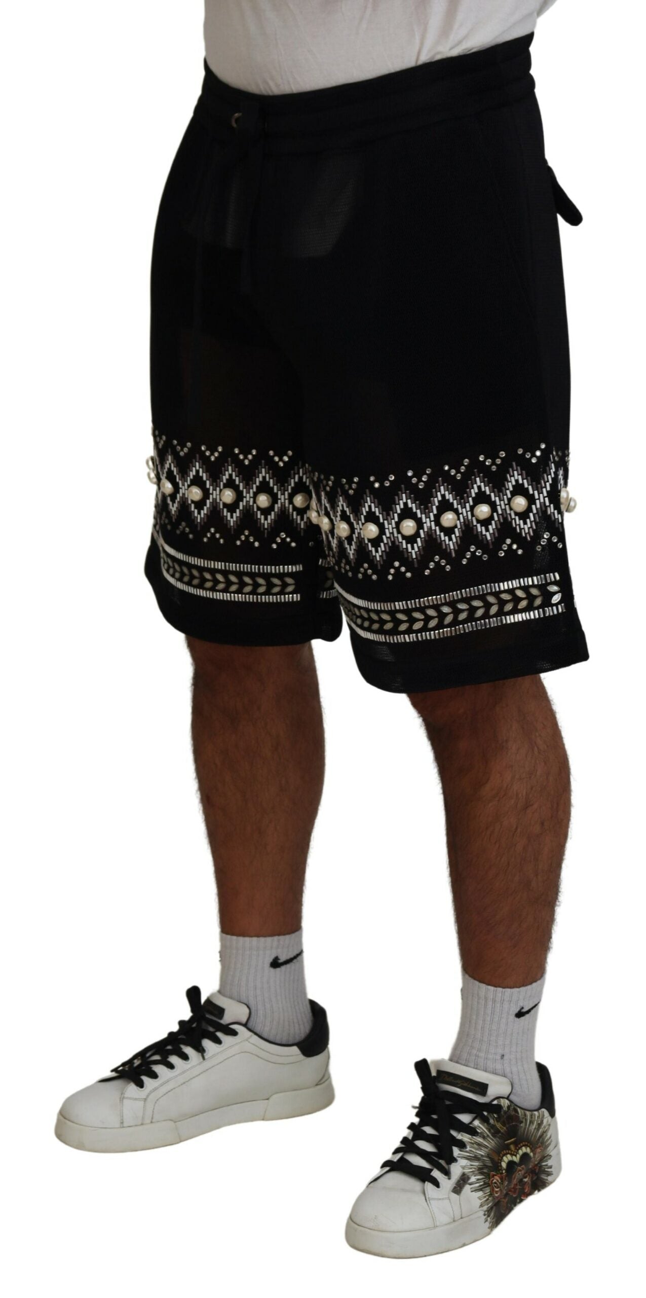 Dolce & Gabbana Elegant Monochrome Casual Shorts