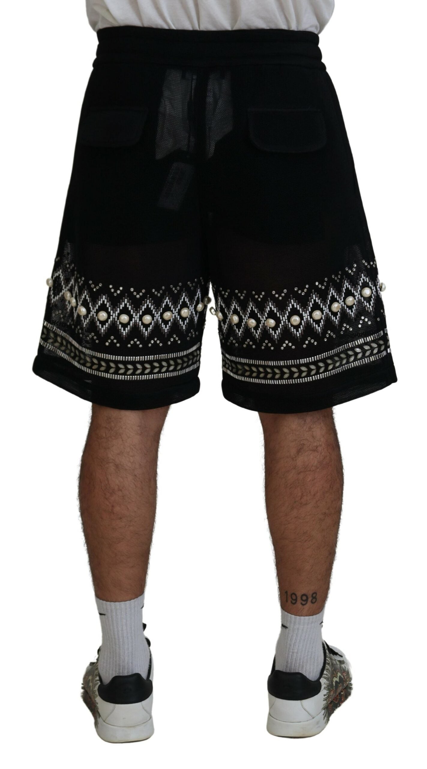 Dolce & Gabbana Elegant Monochrome Casual Shorts