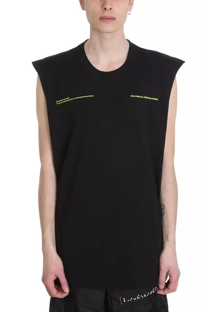 Marcelo Burlon Sleeveless Printed Emblem Shirt