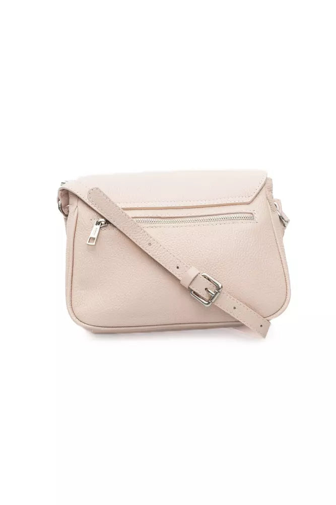 Baldinini Trend Pink Leather Women Shoulder Bag