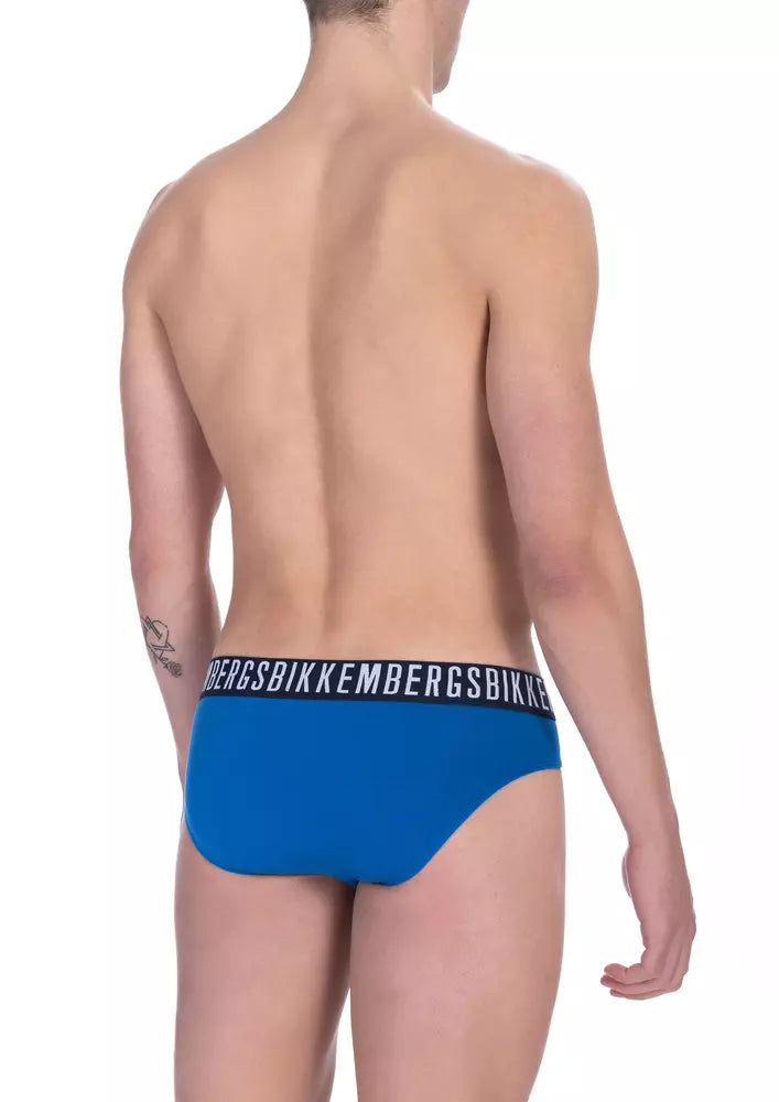 Bikkembergs Blue Cotton Men Brief