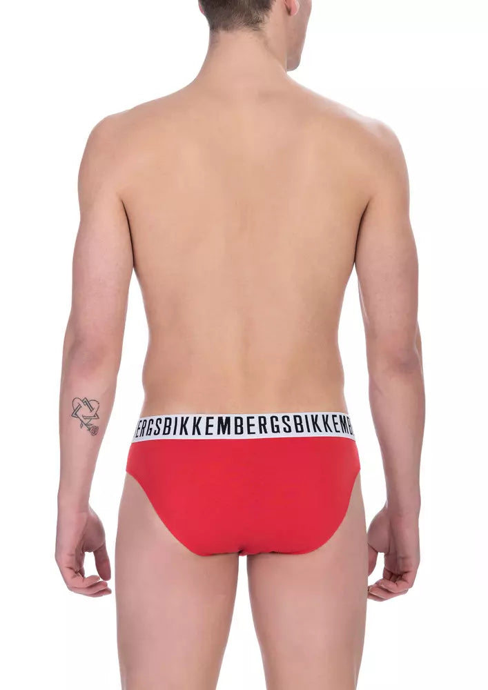 Bikkembergs Red Cotton Men Brief