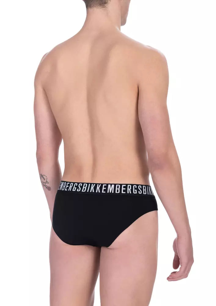 Bikkembergs Black Cotton Men Brief