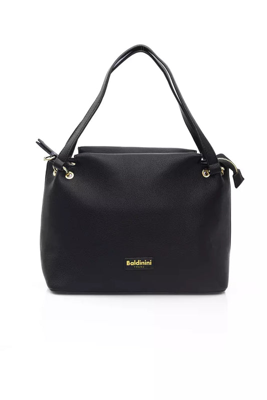 Baldinini Trend Black Polyethylene Women Shoulder Bag