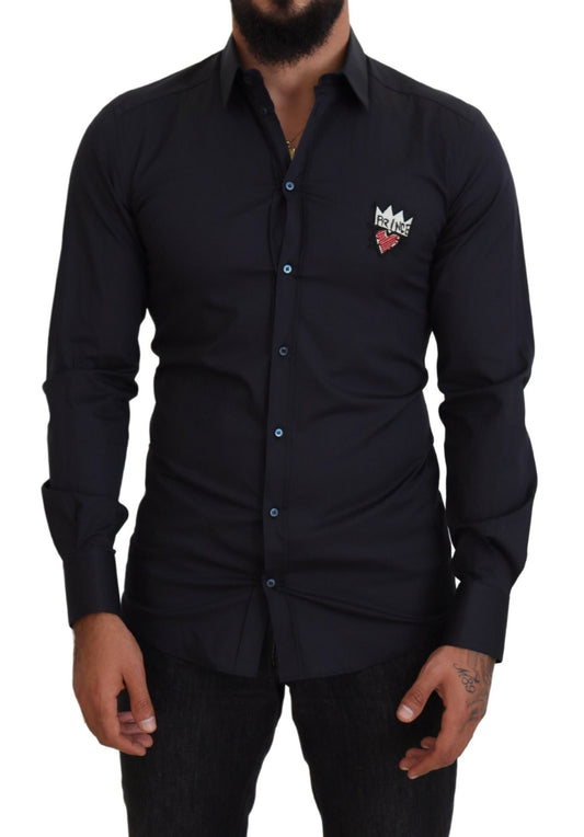 Dolce & Gabbana Elegant Black Formal Long Sleeve Shirt