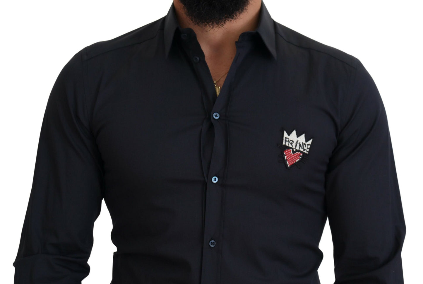 Dolce & Gabbana Elegant Black Formal Long Sleeve Shirt